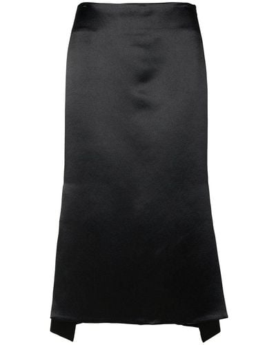 Sportmax 'hudson' Black Acetate Skirt