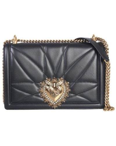 Dolce & Gabbana Devotion Crossbody Bag - Black