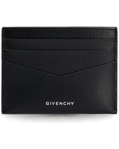 Givenchy Leather 4g Card Holder. - Black