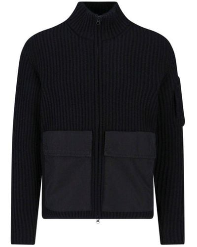 C.P. Company Pocket Detail Sweater - Black