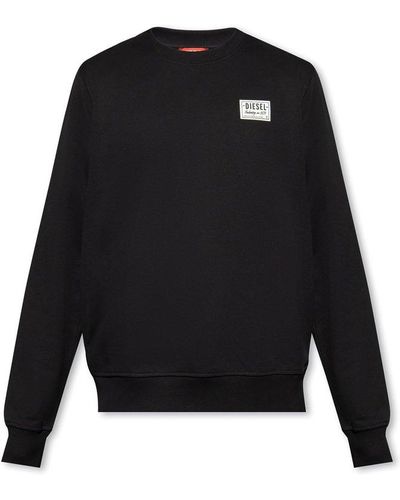 DIESEL 's-ginn-sp' Sweatshirt With Logo - Black