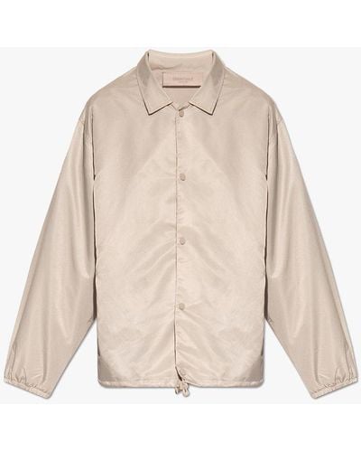 Fear Of God Jacket With Logo - Natural