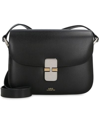 A.P.C. Grace Small Shoulder Bag - Black
