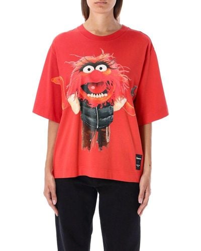 Moncler Genius The Muppets Motif T-shirt - Red
