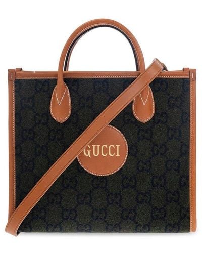 Gucci Tote Bag With Script Logo - Black