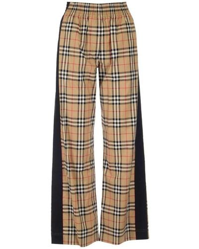 Burberry Vintage Checked Straight Leg Trousers - Multicolour
