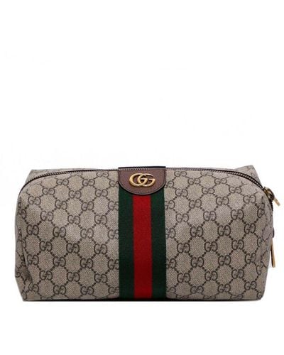 Gucci Ophidia GG Toiletry Bag - Grey