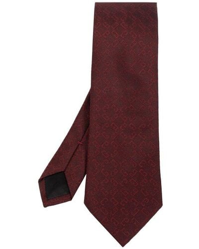 Givenchy Logo Detailed Tie - Purple