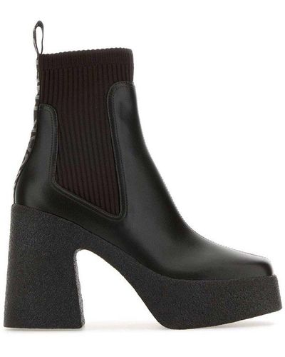 Stella McCartney Skyla Heeled Sock Boots - Black