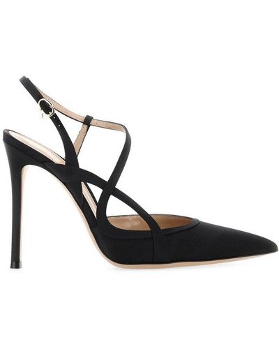 Gianvito Rossi Vienne Ankle Strapped Pumps - Black