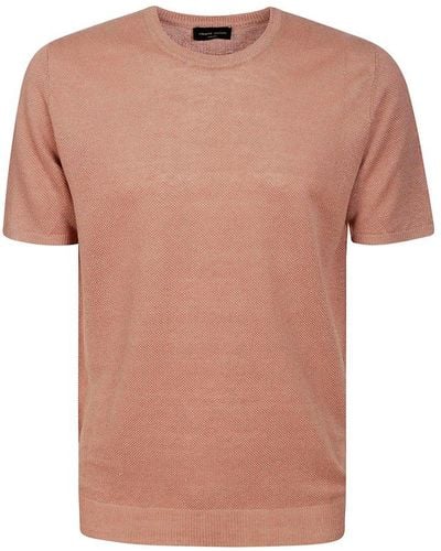 Roberto Collina Roundneck Knit T-shirt - Pink