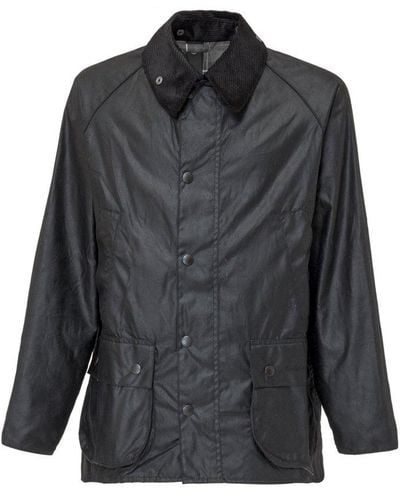 Barbour Bedale Waxed Jacket - Gray