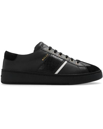 Bally Crocodile Leather Sneakers - Black