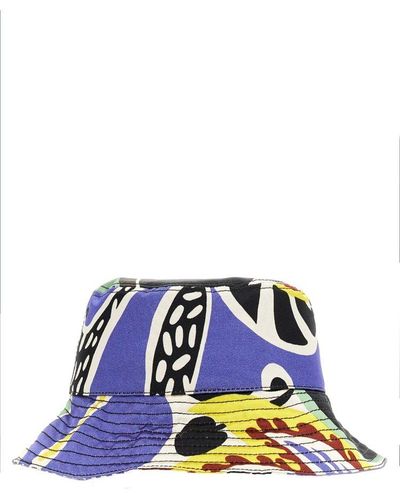 Moschino Psychedelic Print Bucket Hat - Blue
