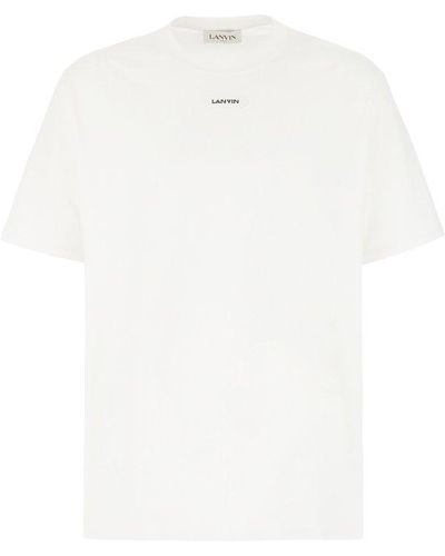Lanvin Logo Patch Crewneck T-shirt - White