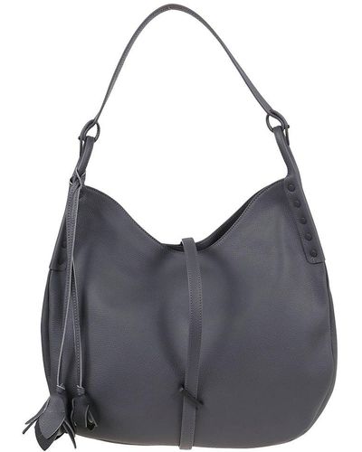Zanellato Ima Studded Detailed Tote Bag - Gray