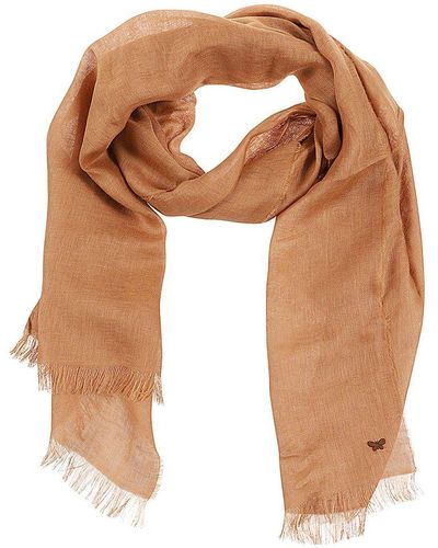 Weekend by Maxmara Butterfly Embroidered Stole - Brown