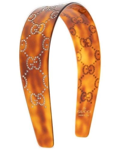 Gucci Embellished Pull-on Hairband - Orange