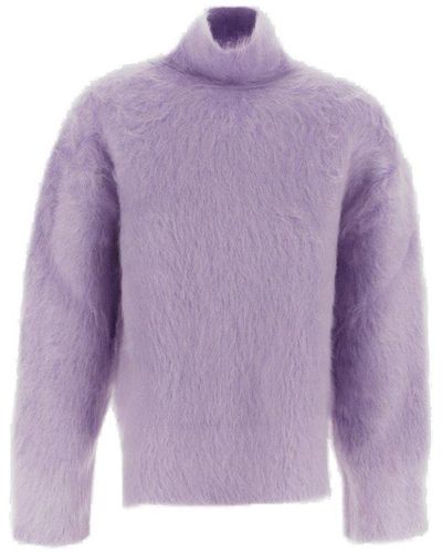 Bottega Veneta Relaxed Fit Sweater - Purple