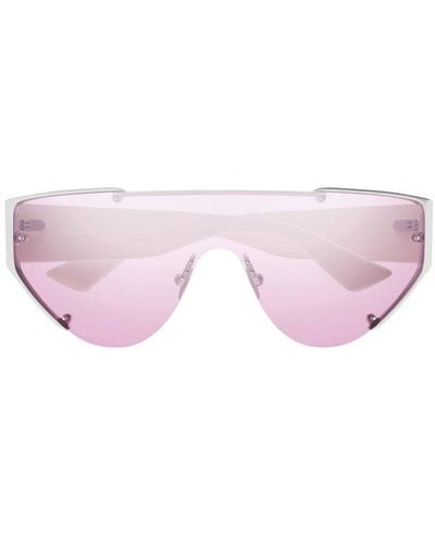 Alexander McQueen Eyewear Shield Frame Sunglasses - Pink