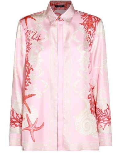 Versace Barocco Sea Button-up Shirt - Pink
