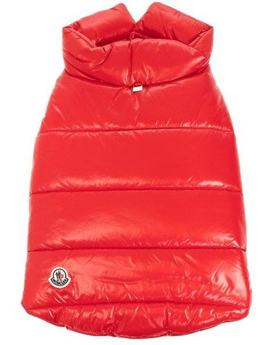 Moncler Genius Moncler X Poldo Dog Couture Logo Patch Pet Vest - Red