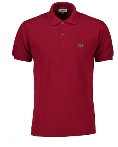 Lacoste Original L.12.12 Piqué Short-sleeved Polo Shirt - Red