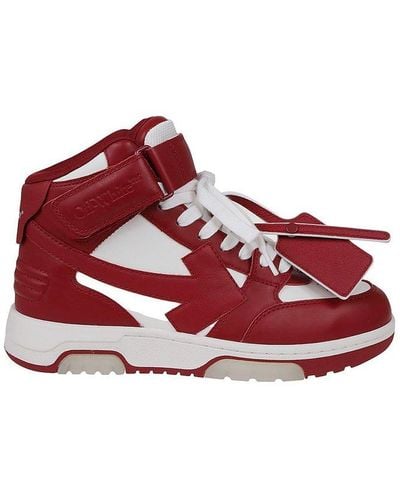 Off-White c/o Virgil Abloh Out Of Office Mid-top Sneakers - Red