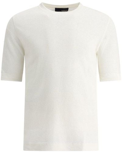 Lardini Crewnek Short-sleeved T-shirt - White