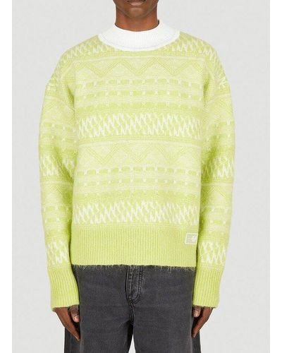 Eytys Ari Acid Crewneck Sweater - Yellow
