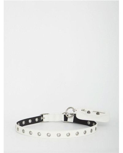 Balenciaga Charm-detailed Belt - White