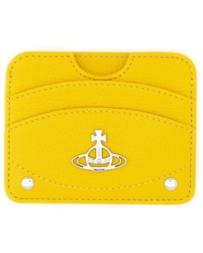 Vivienne Westwood Orb Plaque Card Holder - Yellow