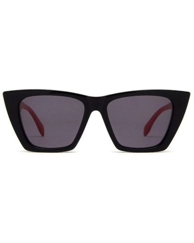 Alexander McQueen Cat-eye Frame Sunglasses - Black