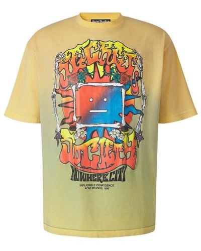 Acne Studios Screen Printed Crewneck T-shirt - Multicolor