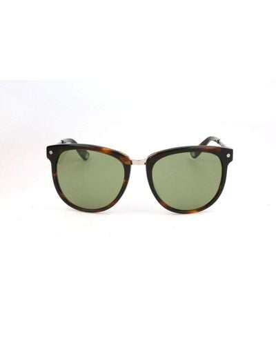 Bally Tortoise Shell Cat-eye Frame Sunglasses - Green
