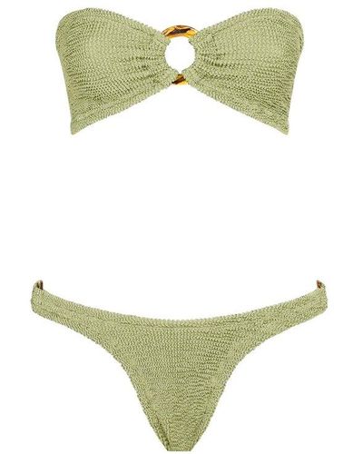 Hunza G Gloria Strapless Bikini Set - Green