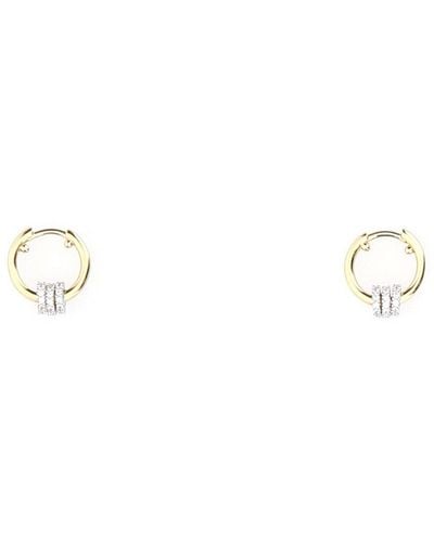Apm Monaco Sliding Ring Embellished Earrings - Metallic