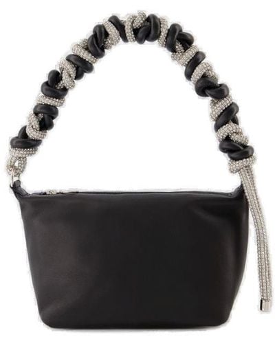 Kara Zip-up Shoulder Bag - Black