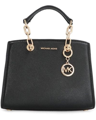 Michael Kors Logo- Lettering Mini Tote Bag - Black