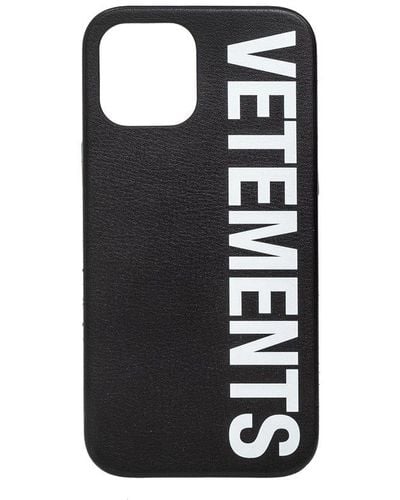 Vetements Iphone 12 Pro Max Case - Black