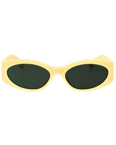 Jacquemus Oval Frame Sunglasses - Yellow