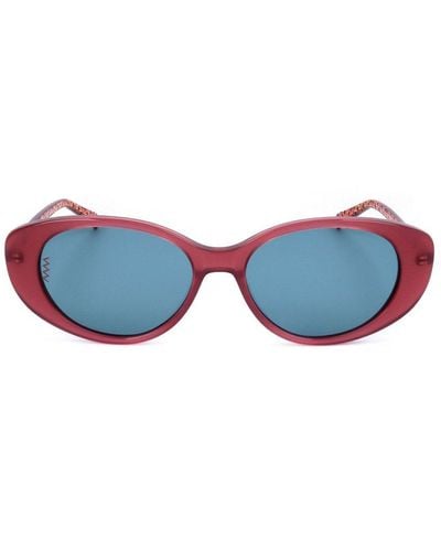 M Missoni Rectangular Frame Sunglasses - Blue
