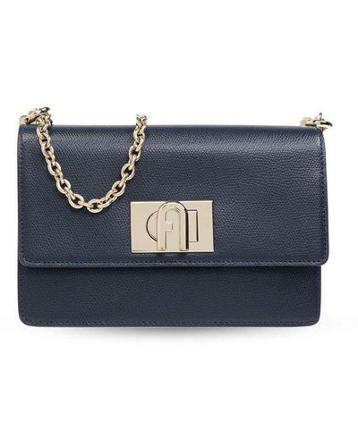 Furla '1927 Mini' Shoulder Bag, - Blue