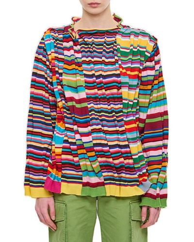 Comme des Garçons Striped Drop-shoulder Sweater - Multicolor