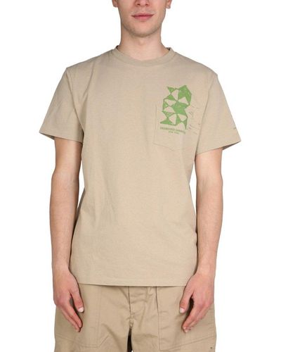 Engineered Garments Cotton Logo Print T-shirt - Natural