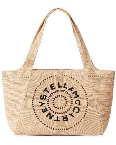 Stella McCartney Open Top Tote Bag - Natural
