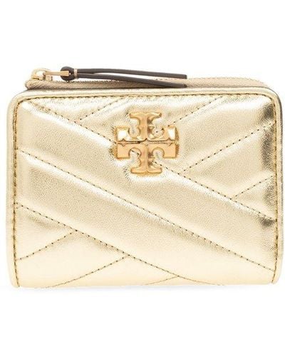 Tory Burch Wallet With Logo - Natural