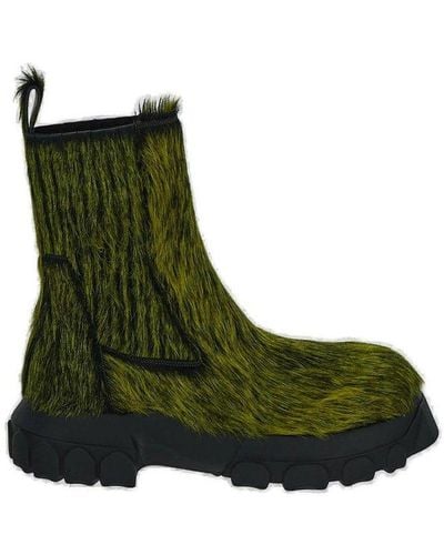 Rick Owens Beatle Bozo Tractor Boot - Green