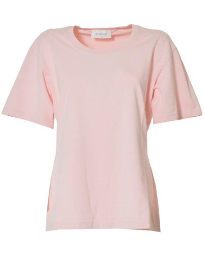 Sportmax Crewneck Short-sleeved T-shirt - Pink