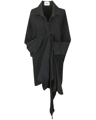 Coperni Wrap Dress - Black